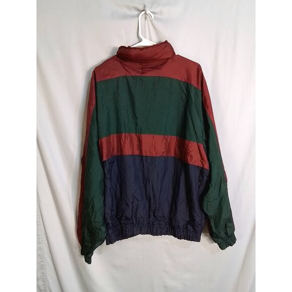 Thomas E Wilson vintage warm up / track suit green and burgundy - Picture 5 of 11